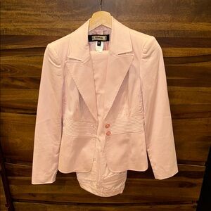 The Perfect Pink Tailored Pant Suit by Bebe Sz 2